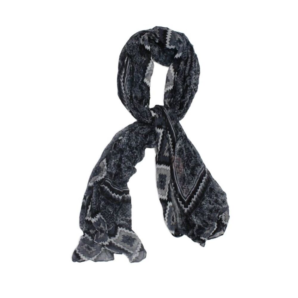 Theodora & Callum Womens Geometric Print Scarf Multi Colored